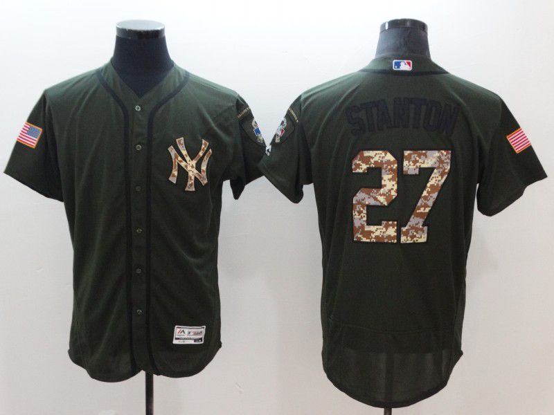 Men New York Yankees 27 Stanton Elite Spring Edition MLB Jerseys